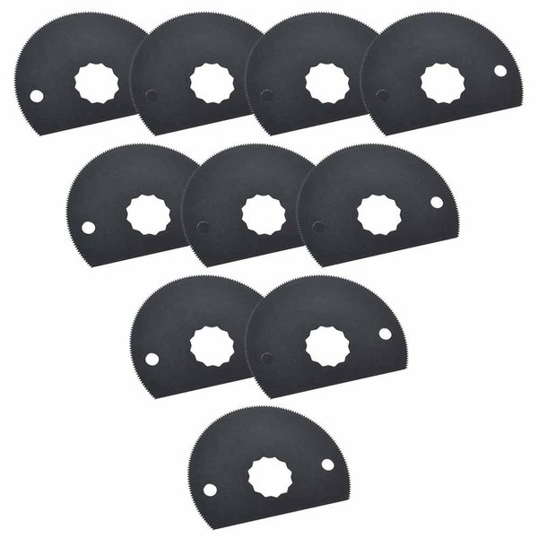 Versa Tool 80mm HSS Semi-Circular Multi-Tool Saw Blades Fits Fein Supercut Oscillating Tools, PK 10 FB10I